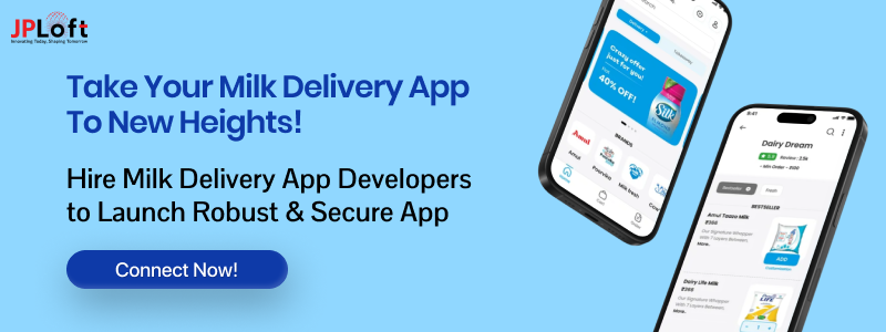 Take your Milk Delivery App to New Heights! CTA 1